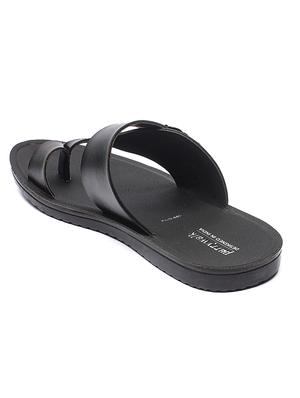 black slip on slippers - 17234081 - Standard Image - 3