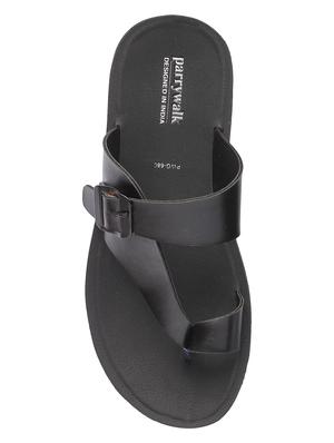 black slip on slippers - 17234081 - Standard Image - 4