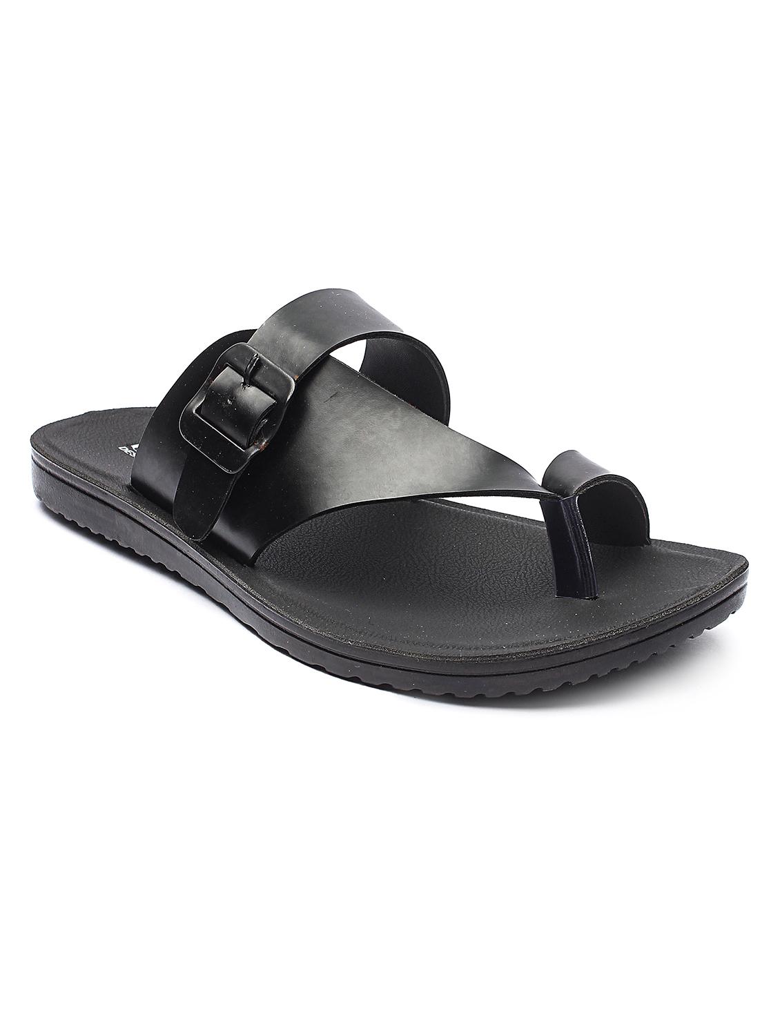 black slip on slippers - 17234081 - Zoom Image - 1