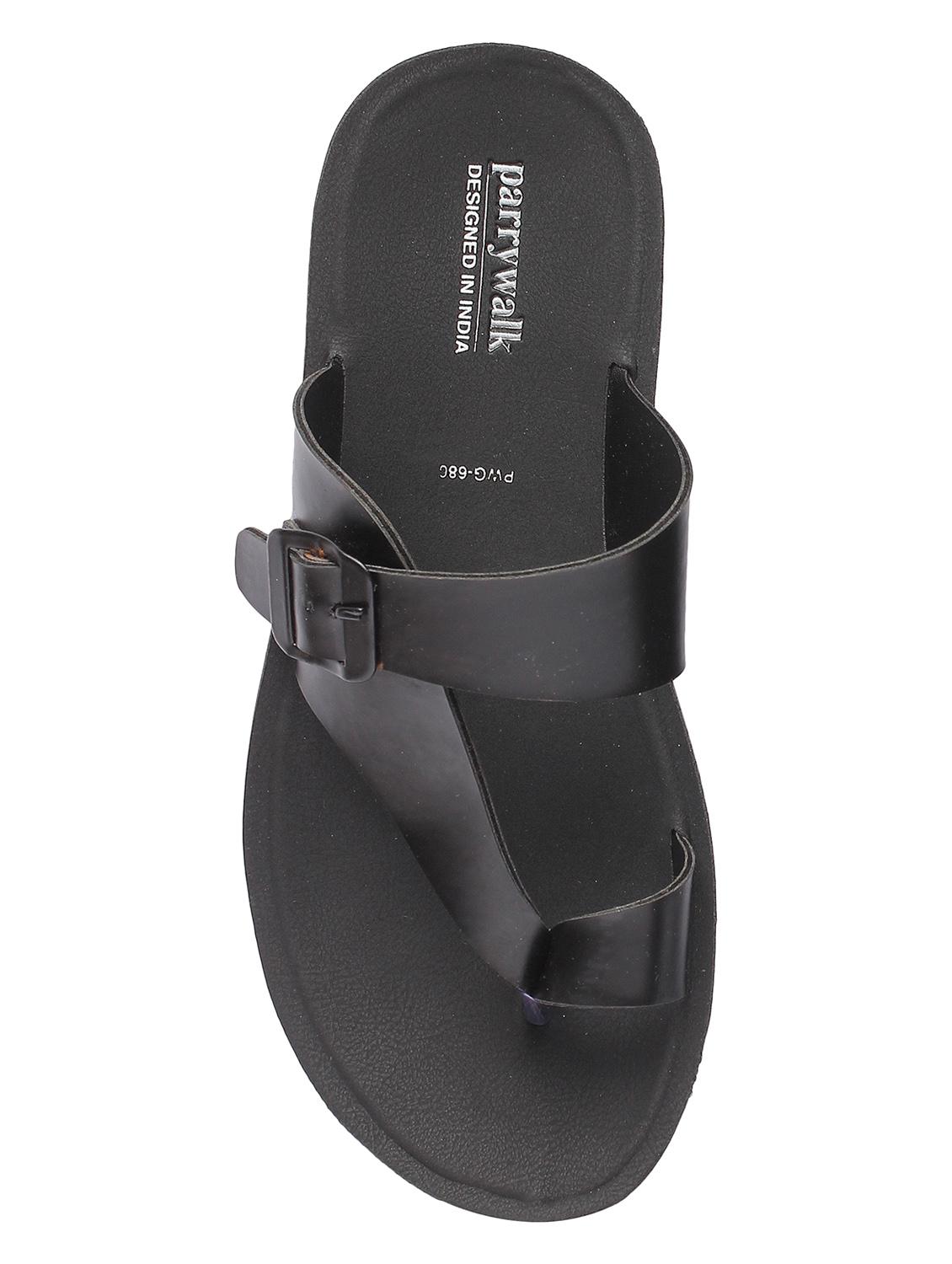 black slip on slippers - 17234081 - Zoom Image - 4