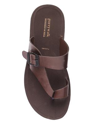 brown slip on slippers - 17234082 - Standard Image - 4
