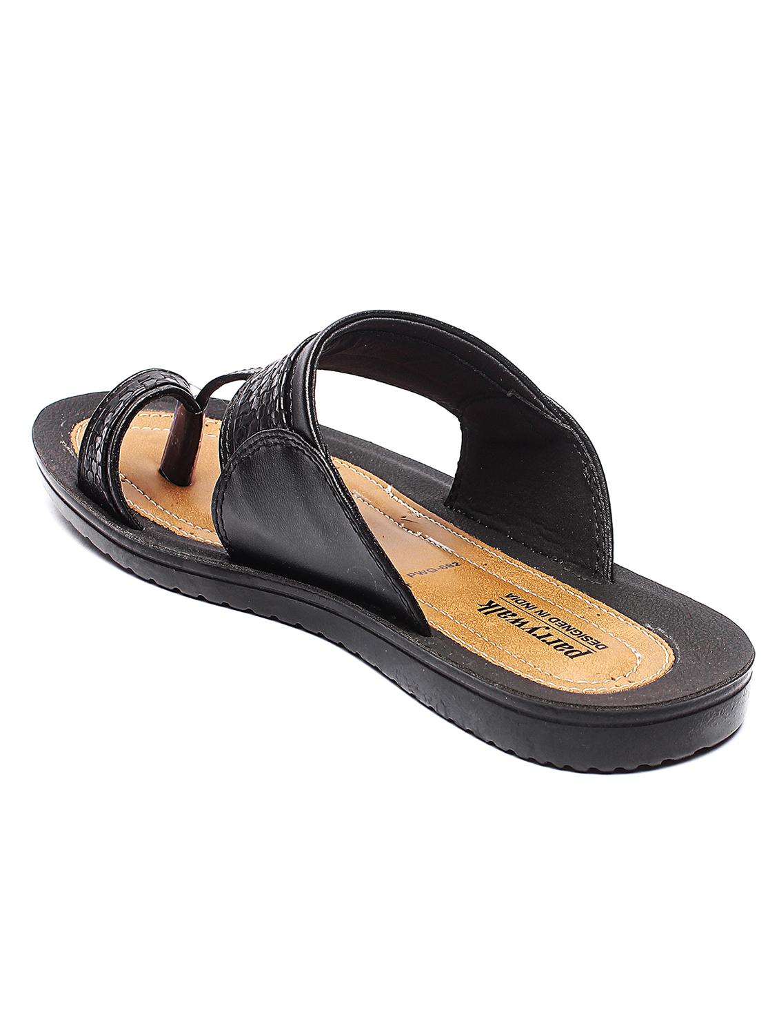 black slip on slippers - 17234083 - Zoom Image - 3