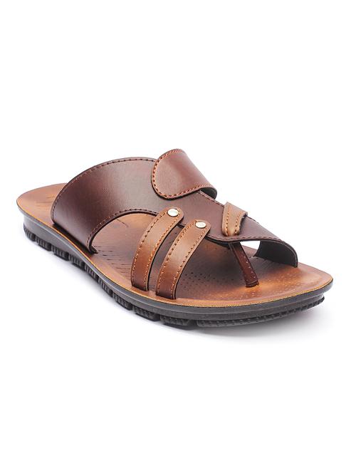 brown slip on sandals - 17234088 - Standard Image - 1