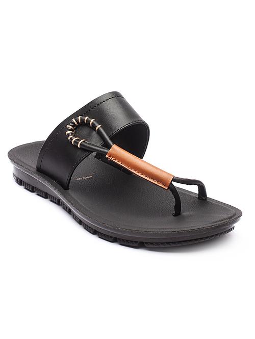 black slip on sandals - 17234094 - Standard Image - 1