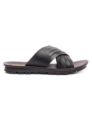 black slip on sandals - 17234095 - Standard Image - 2