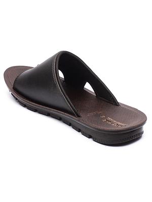 black slip on slippers - 17234099 - Standard Image - 3