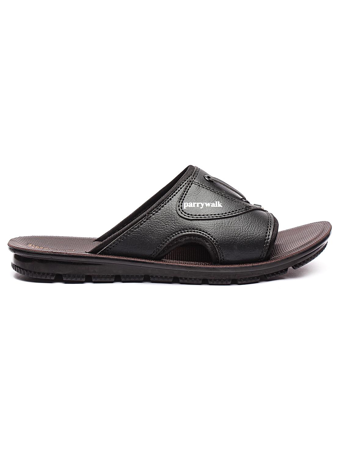 black slip on slippers - 17234099 - Zoom Image - 2