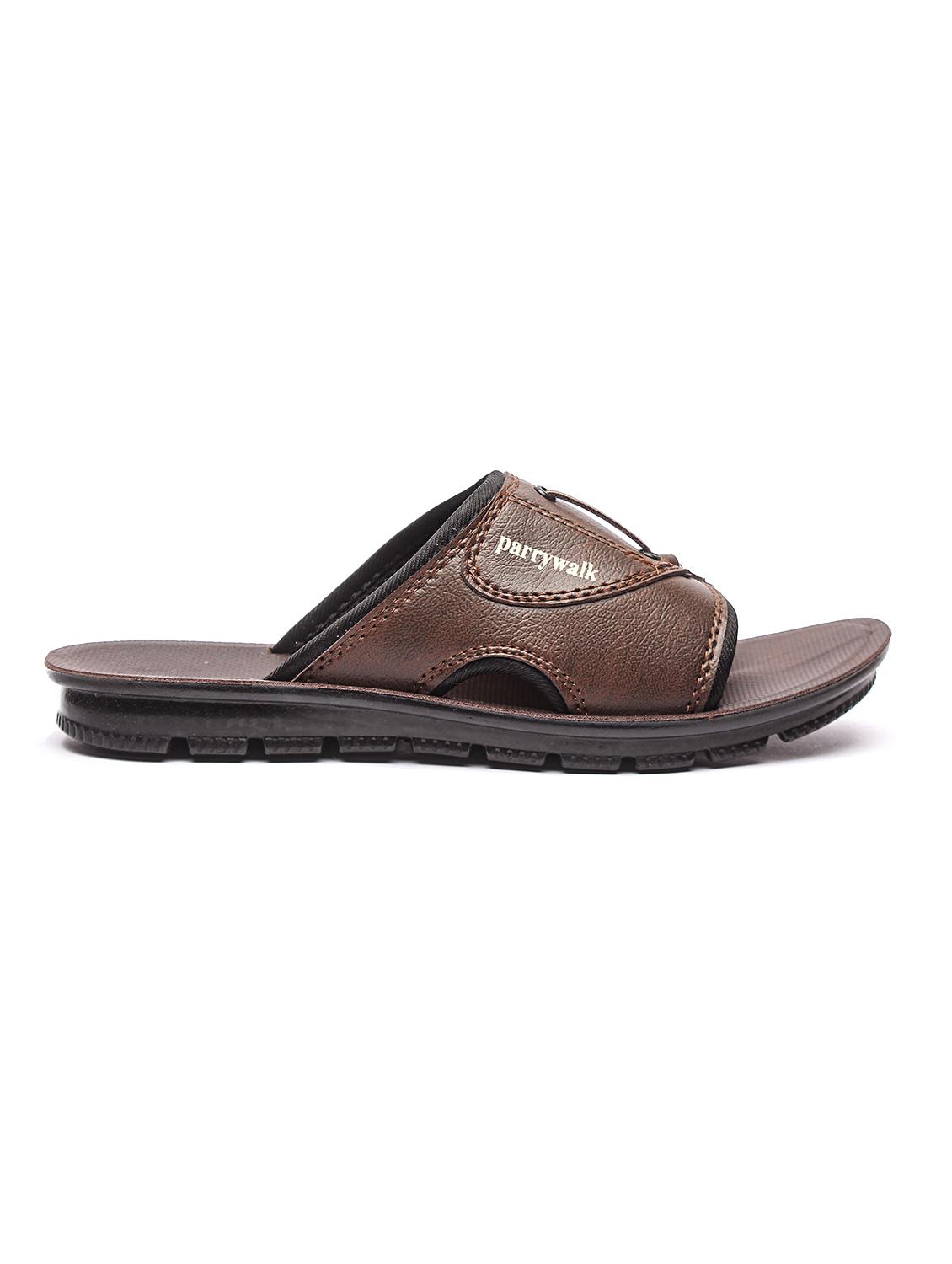 brown slip on slippers - 17234100 - Zoom Image - 2