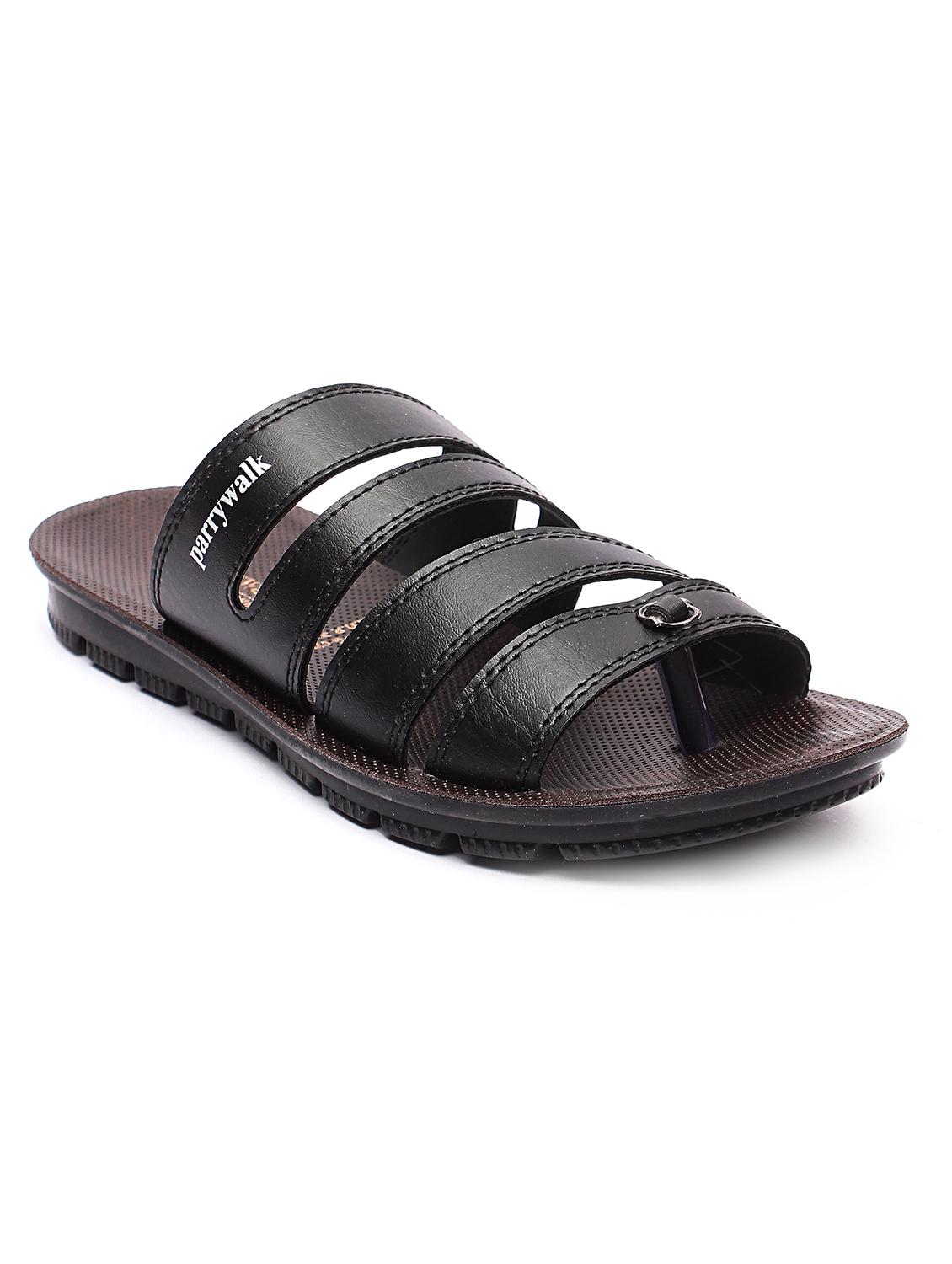 black slip on slippers - 17234101 - Zoom Image - 1