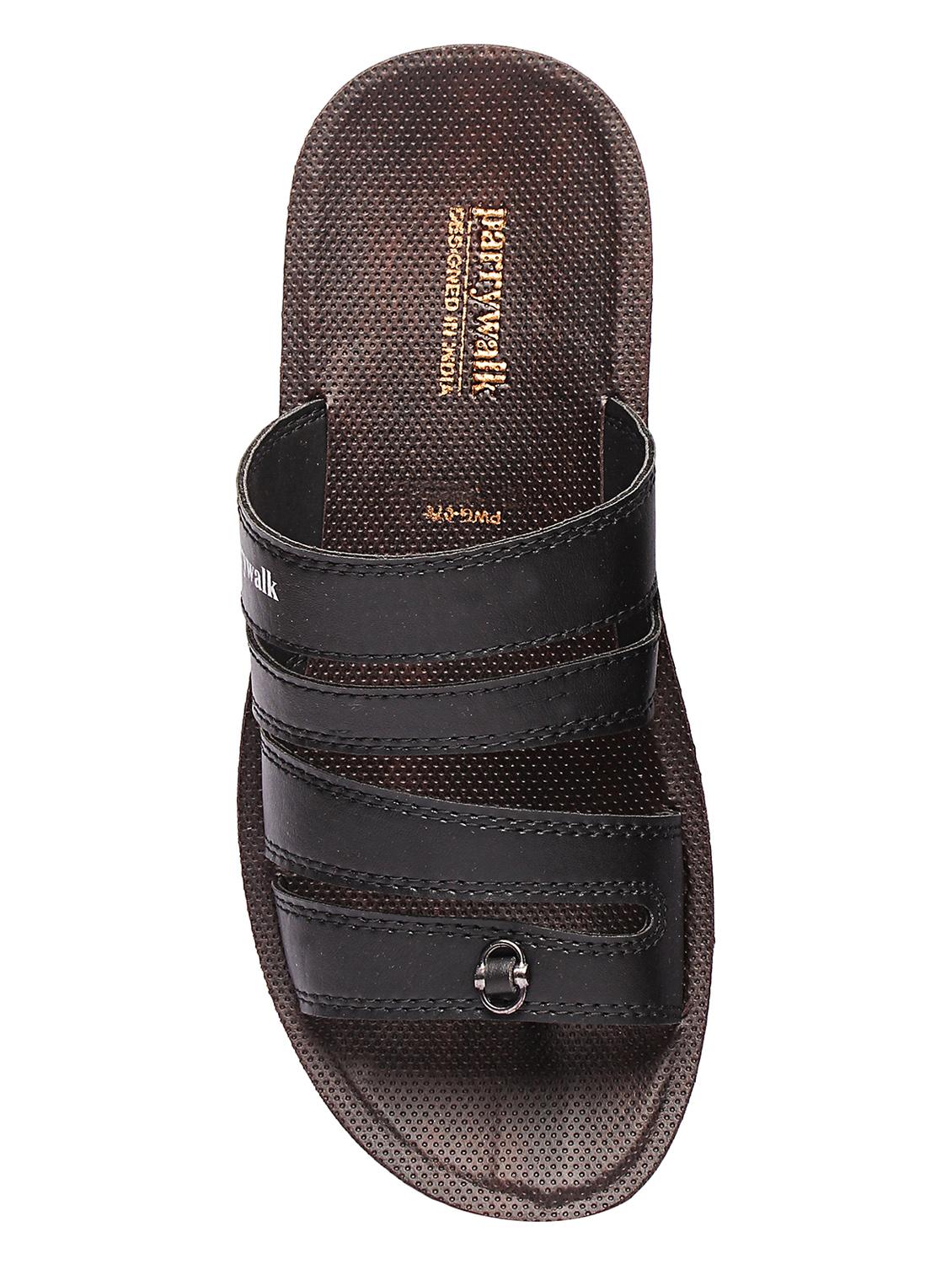 black slip on slippers - 17234101 - Zoom Image - 4