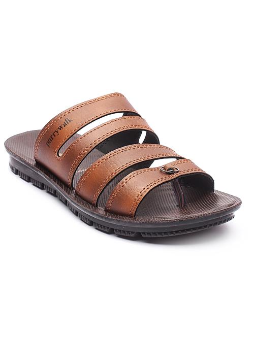 tan slip on slippers - 17234106 - Standard Image - 1