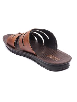 tan slip on slippers - 17234106 - Standard Image - 3