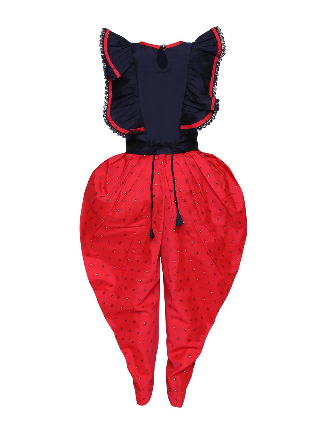 red satin suit set - 17234111 - Zoom Image - 2