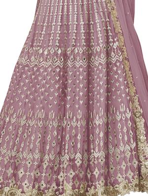 sequined saree lehenga - 17234131 - Standard Image - 2