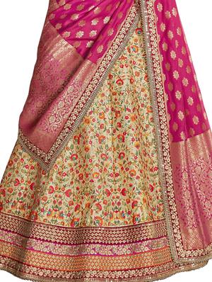 embroidered saree lehenga - 17234187 - Standard Image - 2