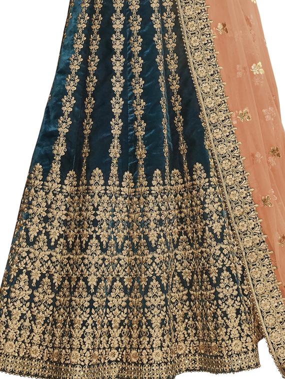 embroidered saree lehenga - 17234220 - Zoom Image - 2