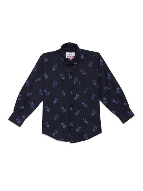 navy blue cotton shirt - 17234246 - Standard Image - 1