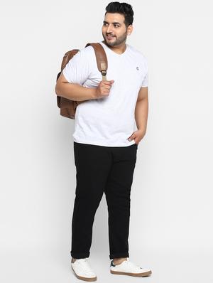 plus size white solid t-shirt - 17234460 - Standard Image - 4