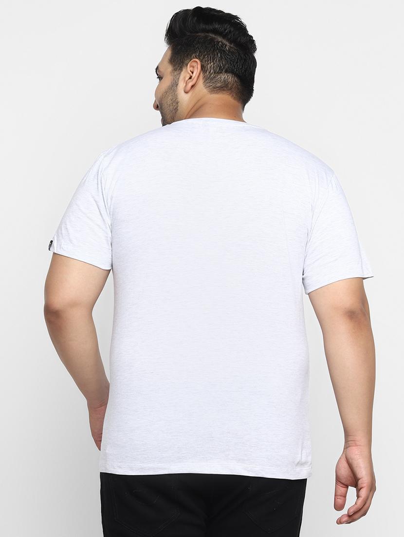plus size white solid t-shirt - 17234460 - Zoom Image - 3