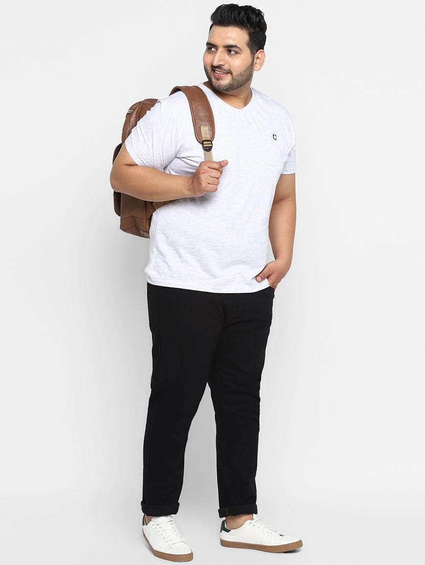 plus size white solid t-shirt - 17234460 - Zoom Image - 4