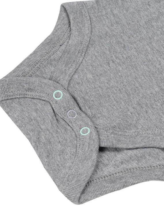 grey cotton rompers onesies and romper - 17234591 - Zoom Image - 3