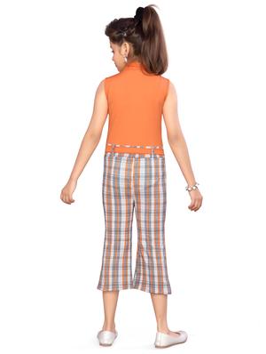 orange cotton full length jumpsuit twin sets & jump suit - 17234678 - Standard Image - 3