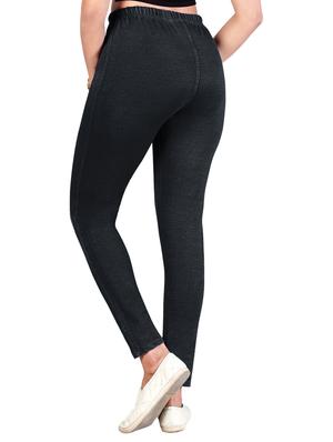 black cotton blend jeggings - 17234749 - Standard Image - 3