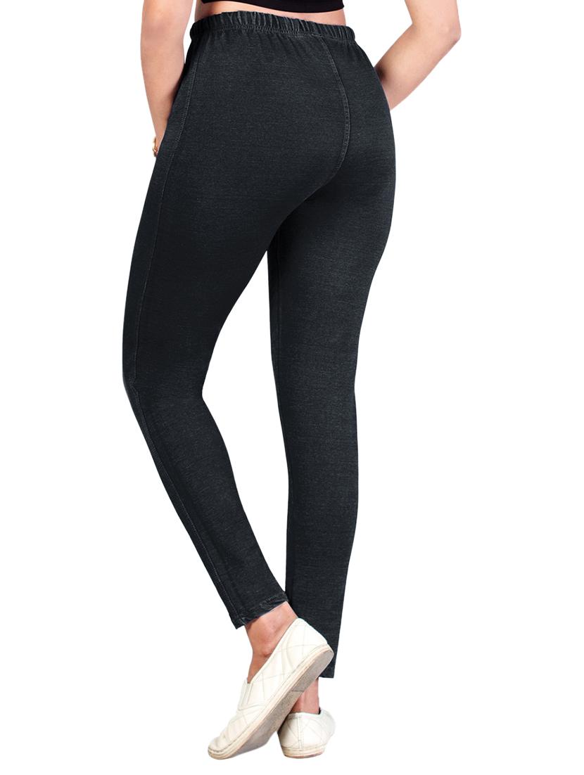 black cotton blend jeggings - 17234749 - Zoom Image - 3