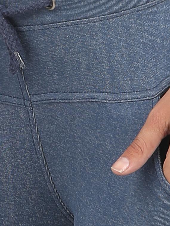 light blue cotton blend jeggings - 17234755 - Zoom Image - 4