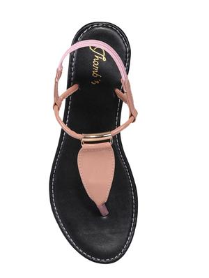 pink t-strap sandals - 17234933 - Standard Image - 3
