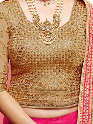 embroidered flared lehenga saree - 17235087 - Standard Image - 2