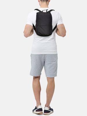 black solid backpack - 17235107 - Standard Image - 5