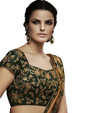 sequined saree lehenga - 17235129 - Standard Image - 2