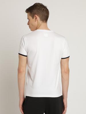 white color block cut & sew t-shirt - 17235214 - Standard Image - 3