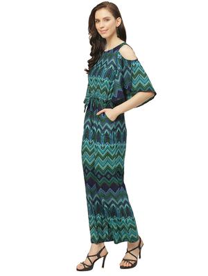 cold shoulder full leg jumpsuit - 17235555 - Standard Image - 2