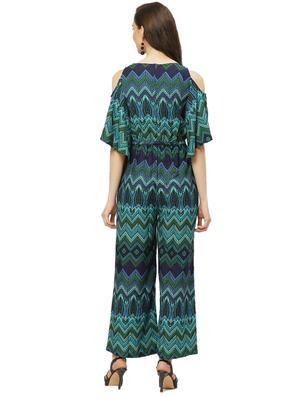 cold shoulder full leg jumpsuit - 17235555 - Standard Image - 3