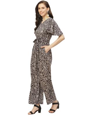 floral full leg jumpsuit - 17235563 - Standard Image - 2