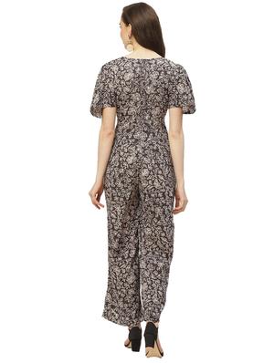 floral full leg jumpsuit - 17235563 - Standard Image - 3