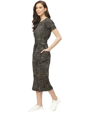 tie front 3/4 jumpsuit - 17235565 - Standard Image - 2