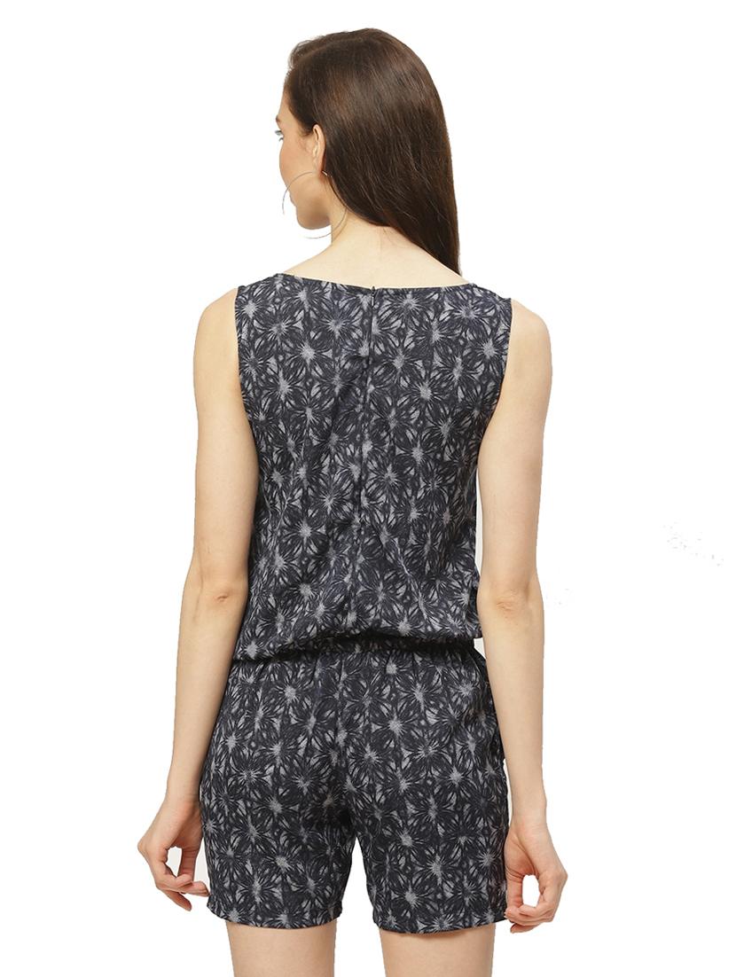 drawstring printed romper - 17235573 - Zoom Image - 3