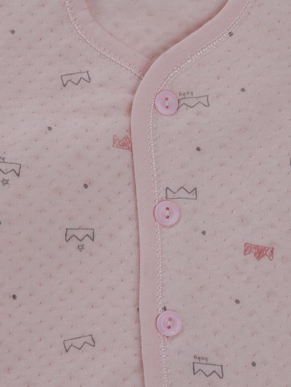 pink cotton twin sets onesies and romper - 17235578 - Zoom Image - 3