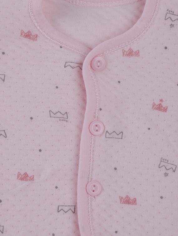 pink cotton twin sets onesies and romper - 17235579 - Zoom Image - 3