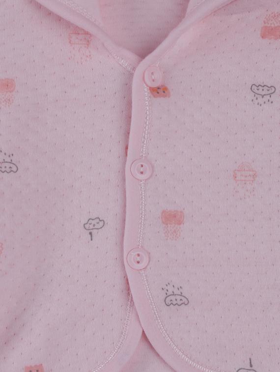 pink cotton twin sets onesies and romper - 17235583 - Zoom Image - 3