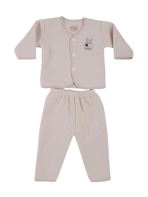 beige cotton twin sets onesies and romper - 17235584 - Standard Image - 1