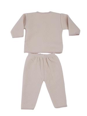 beige cotton twin sets onesies and romper - 17235584 - Standard Image - 2