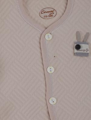 beige cotton twin sets onesies and romper - 17235584 - Standard Image - 3