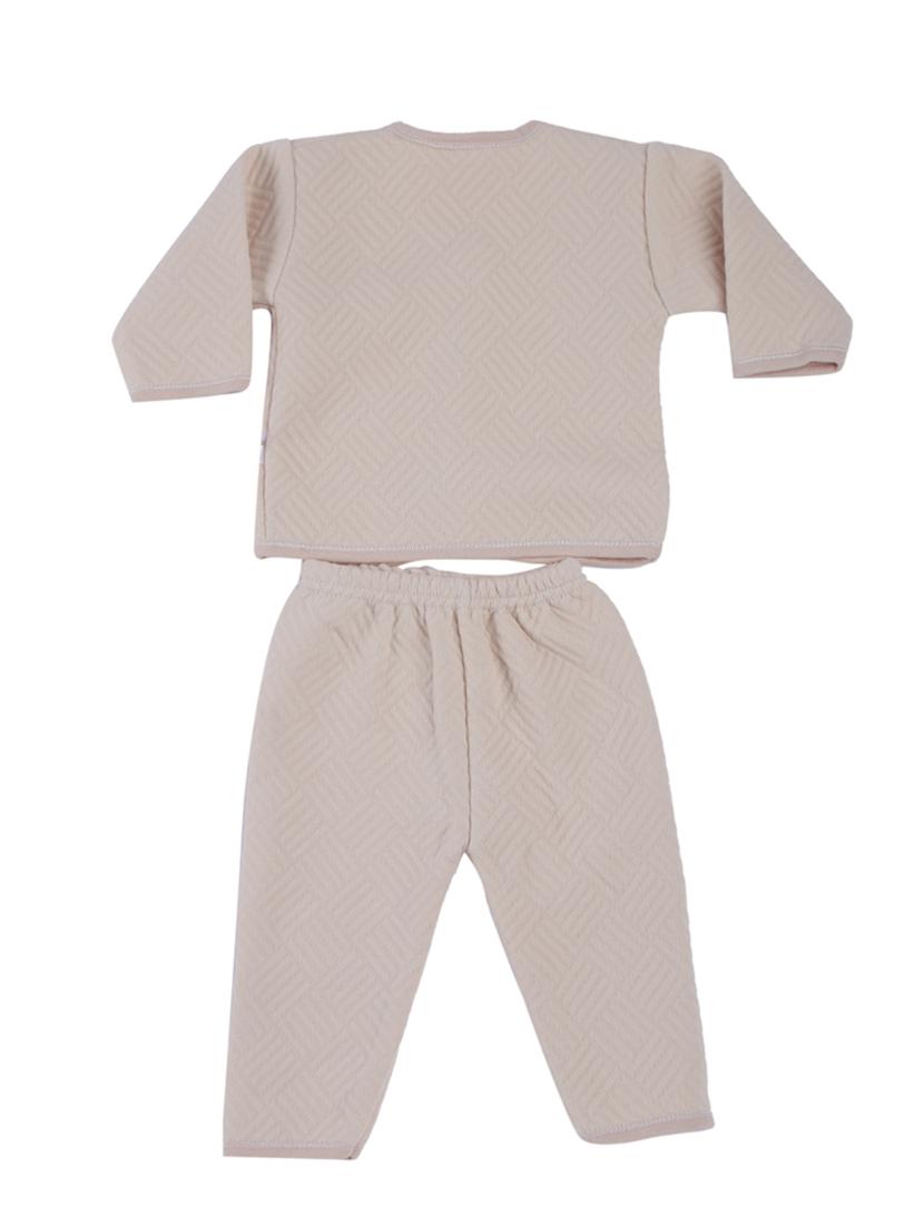 beige cotton twin sets onesies and romper - 17235584 - Zoom Image - 2