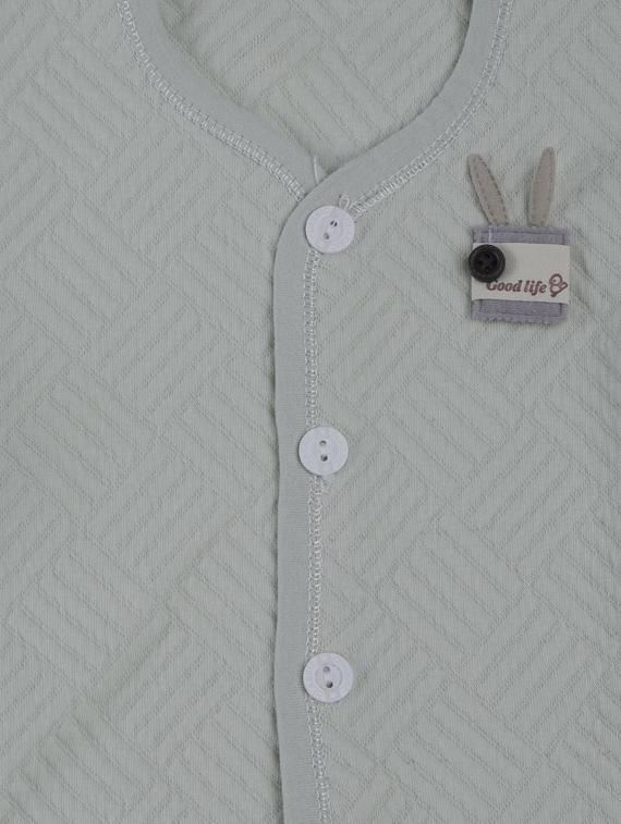 green cotton twin sets onesies and romper - 17235586 - Zoom Image - 3