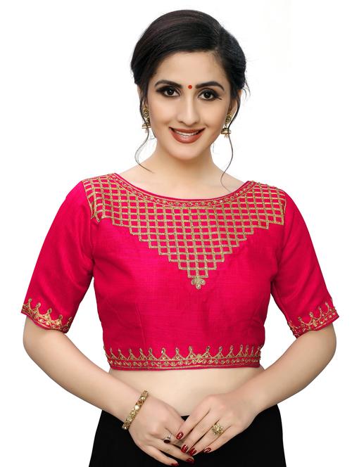 self design embroidered blouse - 17236233 - Standard Image - 1