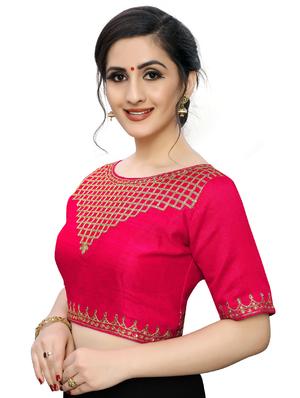 self design embroidered blouse - 17236233 - Standard Image - 2